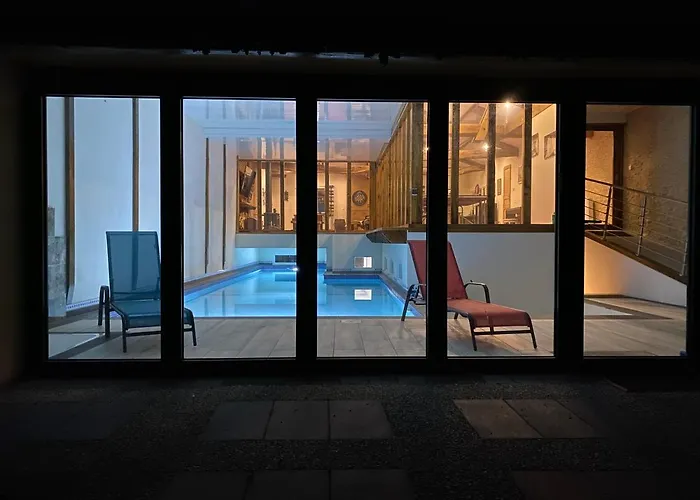 Blanzaguet-Saint-CybardLa Grange Des Bardins - Piscine Interieure, Sauna, Bar别墅照片